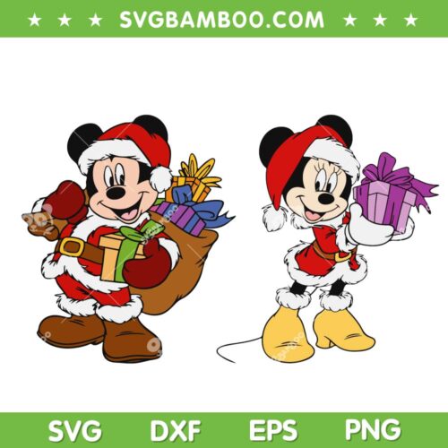 Mickey Minnie Mouse Merry Christmas 2022 SVG, Disney Mouse Xmas 2022 SVG, Disney Christmas 2022 SVG DXF EPS PNG