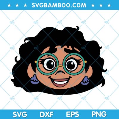 Mirabel Madrigal Big Face SVG, Mirabel Madrigal Encanto SVG, Mirabel Madrigal SVG DXF EPS PNG