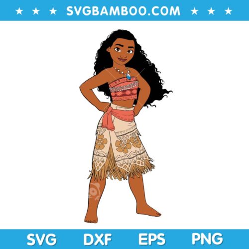 Moana Characters SVG, Disney Moana SVG, Disney Princess Moana SVG DXF EPS PNG