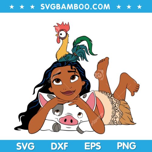 Moana Pua And Hei Hei SVG, Disney Moana SVG, Hei Hei And Pua SVG DXF EPS PNG