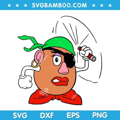 Mrs Potato Head SVG, Toy Story Potato Head SVG, Disney Mrs Potato SVG DXF EPS PNG