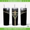 New Orleans Saints Zipper 20oz Skinny Tumbler Template PNG, Saints Football Tumbler Wrap PNG, Sport Team Tumbler Sublimation Design PNG Download