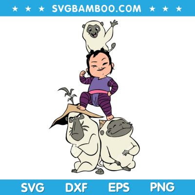 Noi and Ongis SVG, Raya And The Last Dragon SVG, Disney Noi and Ongis SVG, Disney Character Noi and Ongis SVG DXF EPS PNG