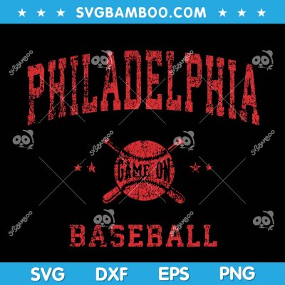 Philadelphia Baseball Vintage SVG, Dancing on My Own SVG, Philly Baseball Throwback Retro SVG DXF EPS PNG