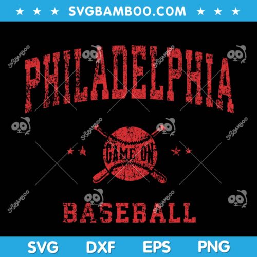 Philadelphia Baseball Vintage SVG, Dancing on My Own SVG, Philly Baseball Throwback Retro SVG DXF EPS PNG