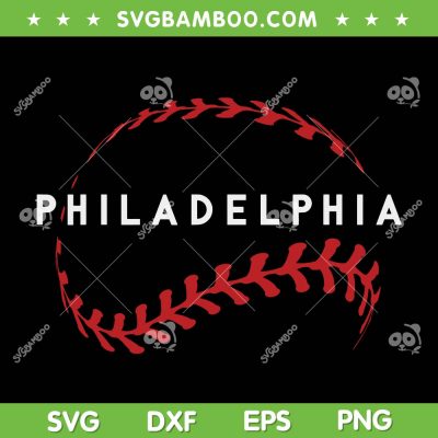 Philly Baseball Lovers SVG, Vintage Baseball Fans SVG, Baseball Philadelphia SVG, Baseball Philadelphia Team SVG DXF EPS PNG