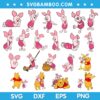 Piglet And Pooh SVG Bundle, Baby Winnie The Pooh SVG Bundle, Disney Piglet SVG Bundle DXF EPS PNG
