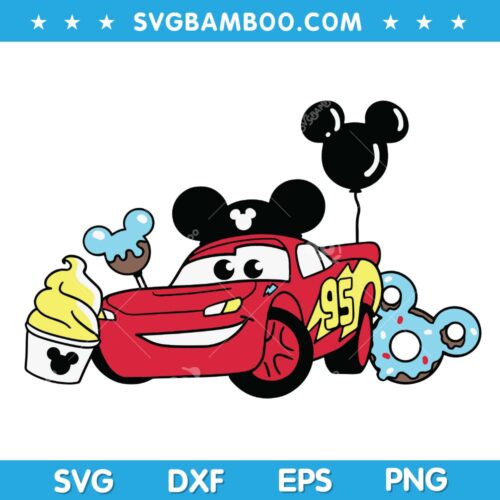 Pixar Cars Snacks SVG, Disneyland Snacks Rayo Mcqueen SVG, Disney Cars Snacks SVG, Disney Rayo Mcqueen SVG DXF EPS PNG