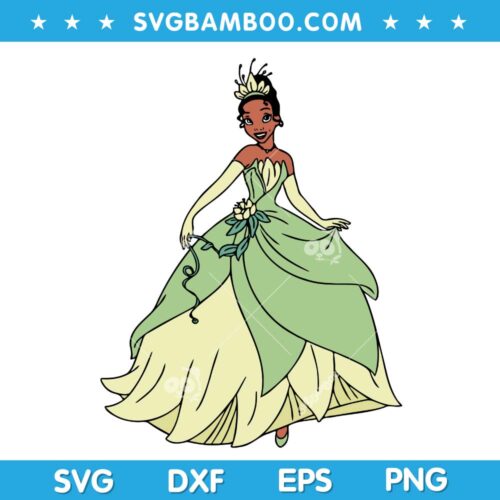 Princess Tiana SVG, Princess And The Frog SVG, Disney Tiana Princess SVG DXF EPS PNG