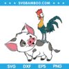 Pua And Hei Hei SVG, Pig Pua Moana SVG, Disney Pua And Hei Hei SVG DXF EPS PNG