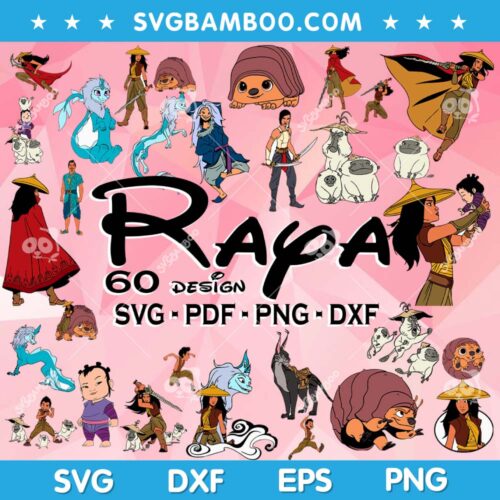 Raya Characters SVG Bundle, Raya And The Last Dragon SVG Bundle, Disney Raya Characters SVG SVG DXF EPS PNG