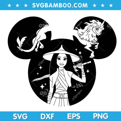 Raya Disney Ears SVG, Sisu SVG, Disney Character Ears SVG, Raya And The Last Dragon SVG DXF EPS PNG