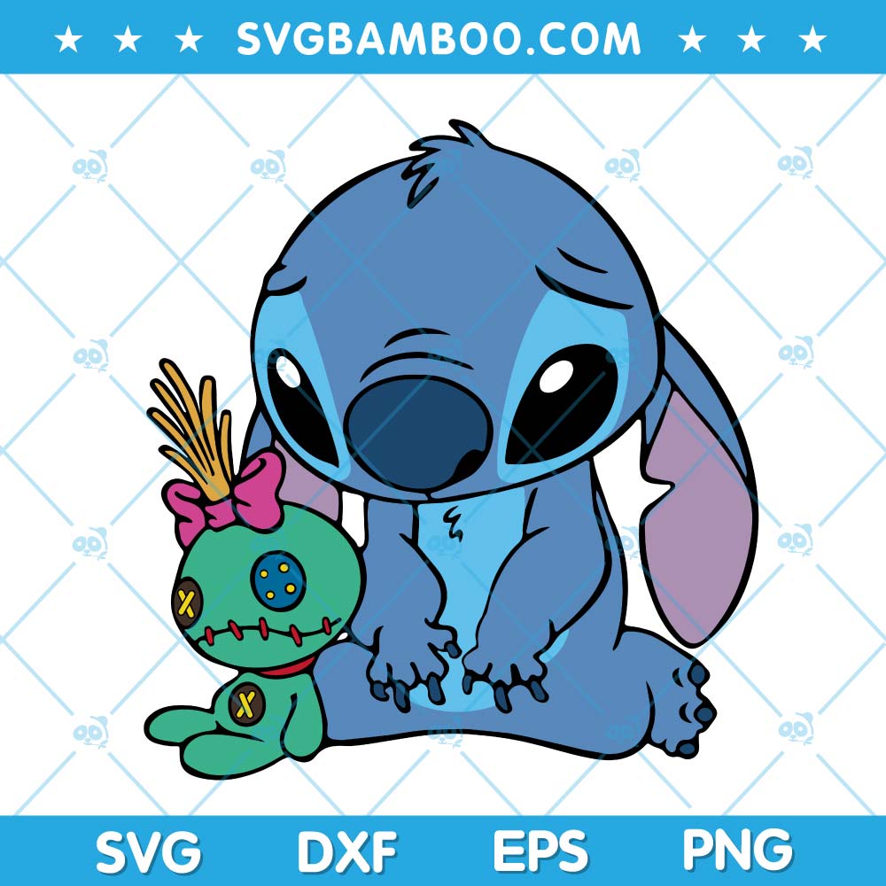 Sad Stitch And Scrump SVG, Disney Lilo And Stitch SVG