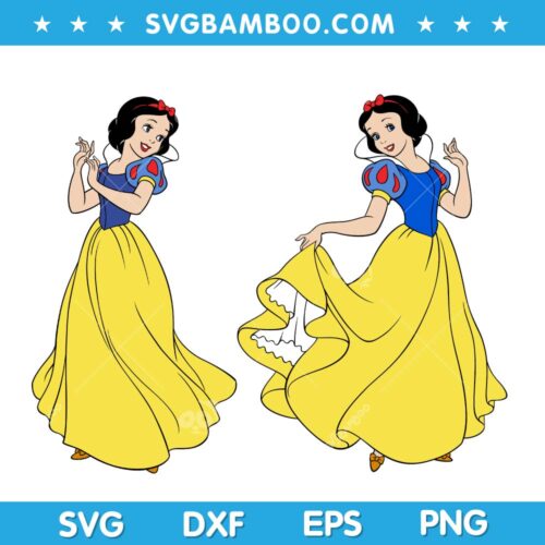 Snow White SVG, Disney Snow White SVG, Disney Character Snow White SVG, Pretty Snow White SVG DXF EPS PNG