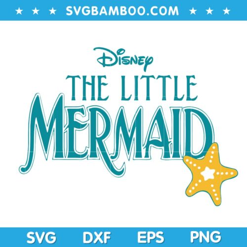The Little Mermaid Logo SVG, The Little Mermaid SVG, Disney Mermaid Logo SVG, Ariel Logo SVG DXF EPS PNG