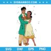 Tiana And Naveen SVG, Disney Princess Tiana And Naveen SVG, Prince Naveen SVG DXF EPS PNG