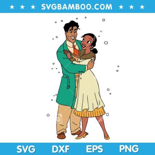 Tiana And Naveen SVG, Disney Princess Tiana And Naveen SVG, Prince Naveen SVG DXF EPS PNG