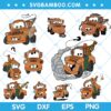Tow Mater SVG Bundle, Cars Tow Mater SVG Bundle, Disney Tow Mater SVG Bundle, Pixar Tow Mater SVG DXF EPS PNG