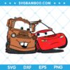 Tow Mater and Lightning Mcqueen SVG, Cars Tow Mater SVG, Cars Lightning Mcqueen SVG DXF EPS PNG Tow Mater and Lightning Mcqueen SVG, Cars Tow Mater SVG, Cars Lightning Mcqueen SVG DXF EPS PNG