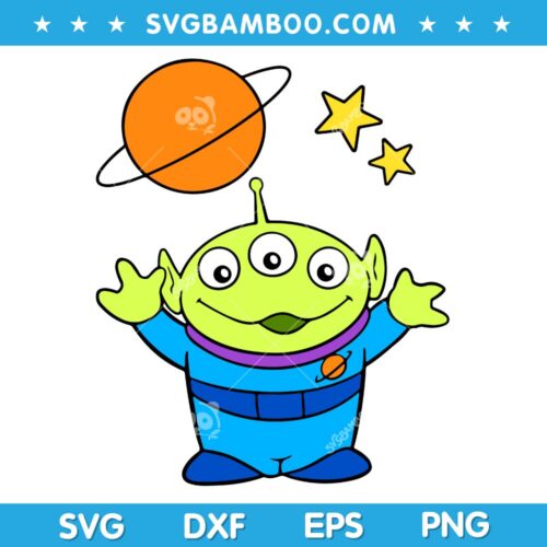 Toy Story Alien SVG, Green Man Toy Story SVG, Disney Ailen Toy Story SVG DXF EPS PNG