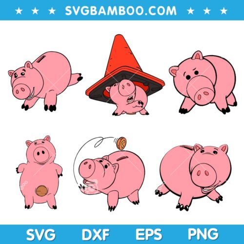 Toy Story Hamm SVG Bundle, Hamm Toy Story SVG Bundle, Dinsey Hamm SVG Bundle DXF EPS PNG 
