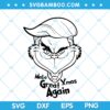 Trump Grinch Make Great Xmas Again SVG, Grinch Trump Black and White SVG, Grinch Funny Trump SVG DXF EPS PNG