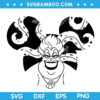 Ursula Disney Mickey Ears SVG, The Little Mermaid Disneyland Villain SVG, Disneyland Ears The Little Mermaid SVG DXF EPS PNG