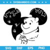 Winnie Pooh Disney Mickey Ears SVG, Disneyland Ears Pooh SVG, Disneyland Character Winnie Ears SVG DXF EPS PNG