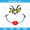 Women Grinch Face SVG, Female Grinch SVG, Chirstmas Female Grinch Face SVG, Funny Grinch Women SVG DXF EPS PNG