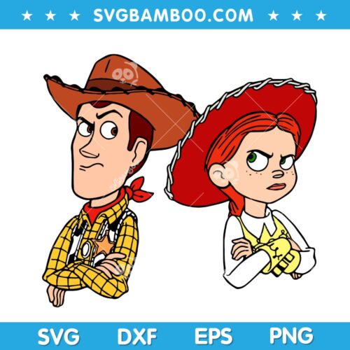 Woody And Jessie SVG, Toy Story Friends SVG, Disney Toy Story SVG DXF EPS PNG