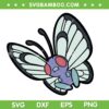 Pokemon Butterfree SVG, Bug Flying Pokemon SVG, Butterfly Pokemon SVG, Purple Butterfly Pokemon SVG DXF EPS PNG