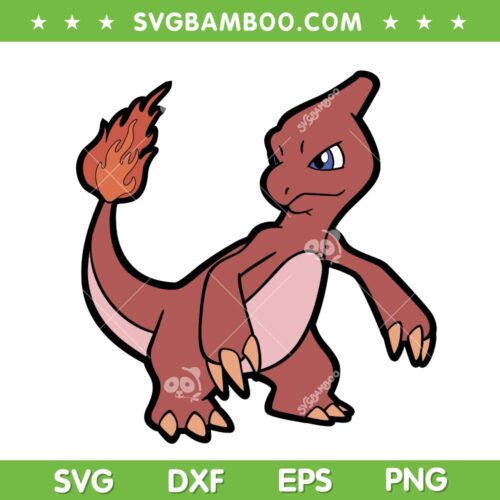 Pokemon Charmeleon SVG, Fire Type Pokemon SVG, Reptilian Pokemon SVG, Pokemon Charmeleon Attack SVG DXF EPS PNG