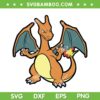 Pokemon Charizard SVG, Fire Flying Pokemon SVG, Generation 1 Pokemon Charizard SVG DXF EPS PNG