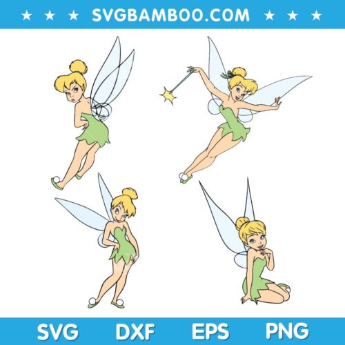 Tinkerbell SVG, Disney Tinkerbell SVG, Disney Character Tinkerbell SVG, Little Tinkerbell SVG DXF EPS PNG