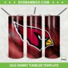 Arizona Cardinals 20oz Skinny Tumbler Template PNG, NFL Arizona Cardinals Tumbler Wrap PNG, NFL Football Tumbler Sublimation Design PNG Download