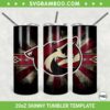 Arizona Coyotes 20oz Skinny Tumbler Template PNG, NHL Arizona Coyotes Tumbler Wrap PNG, Coyotes Football Tumbler Sublimation Design PNG Download