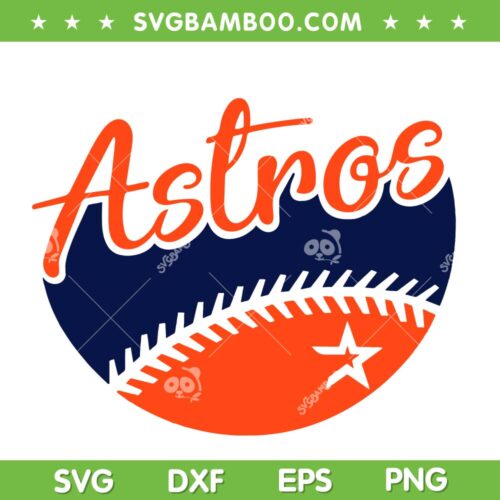 Astros Baseball SVG, Vintage Houston Astros SVG, Astros Baseball Ball Logo SVG DXF EPS PNG