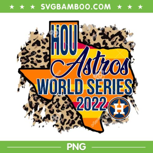 Astros Championship Leopard PNG, Houston Astros World Series 2022 Leopard PNG, Astros Baseball PNG, Design For Shirt
