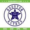 Astros Logo Letter H SVG, Houston Astros Logo SVG, Major League Baseball Astros SVG DXF EPS PNG