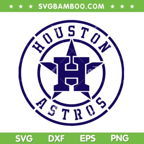 Astros Logo Letter H SVG, Houston Astros Logo SVG, Major League Baseball Astros SVG DXF EPS PNG