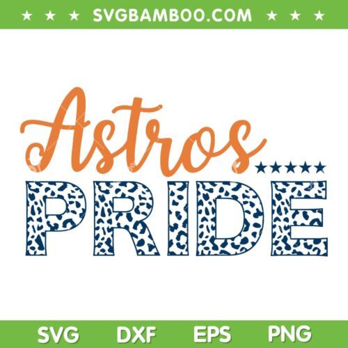 Astros Pride Leopard SVG, Astros Baseball Pride SVG, Houston Baseball Team Pride SVG DXF EPS PNG