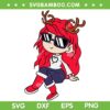 Baby Benito Christmas SVG, Baby Girl Bad Bunny Reindeer SVG, Baby Benito Reindeer Chirstmas SVG DXF EPS PNG