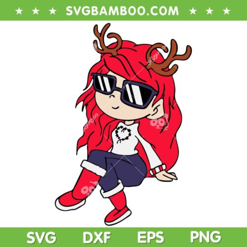 Baby Benito Christmas SVG, Baby Girl Bad Bunny Reindeer SVG, Baby Benito Reindeer Chirstmas SVG DXF EPS PNG