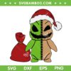Baby Oogie Boogie Christmas SVG, Sack Baby Santa Christmas SVG, Funny Christmas Baby Oogie Boogie SVG DXF EPS PNG