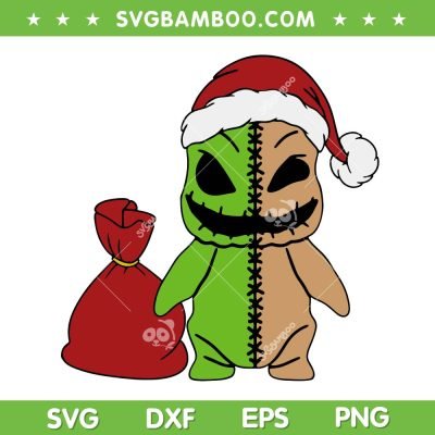 Baby Oogie Boogie Christmas SVG, Sack Baby Santa Christmas SVG, Funny Christmas Baby Oogie Boogie SVG DXF EPS PNG