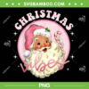 Baby Santa Claus Vintage PNG, Pink Santa Claus Vibes PNG, Christmas Pink Santa Claus PNG