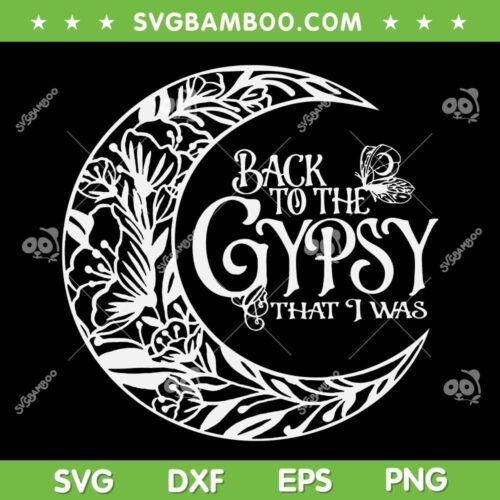 Back To The Gypsy That I Was SVG, Stevie Nicks Back To The Gypsy SVG, Gypsy Soul SVG DXF EPS PNG