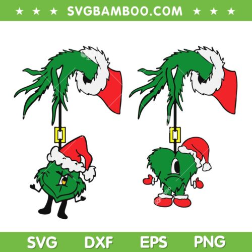 Benito Christmas SVG, Grinch Hand Bad Bunny SVG, Christmas Benito Grinch Hand SVG DXF EPS PNG