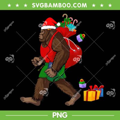 Bigfoot Santa Carrying Christmas Bag PNG, Xmas Bigfoot Santa Hat PNG, Black Muscle Santa Christmas Bag PNG Bigfoot Santa Carrying Christmas Bag PNG, Xmas Bigfoot Santa Hat PNG, Black Muscle Santa Christmas Bag PNG
