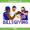 Billsgiving Football PNG, Happy BillsGiving PNG, Chicken Football Thanksgiving PNG